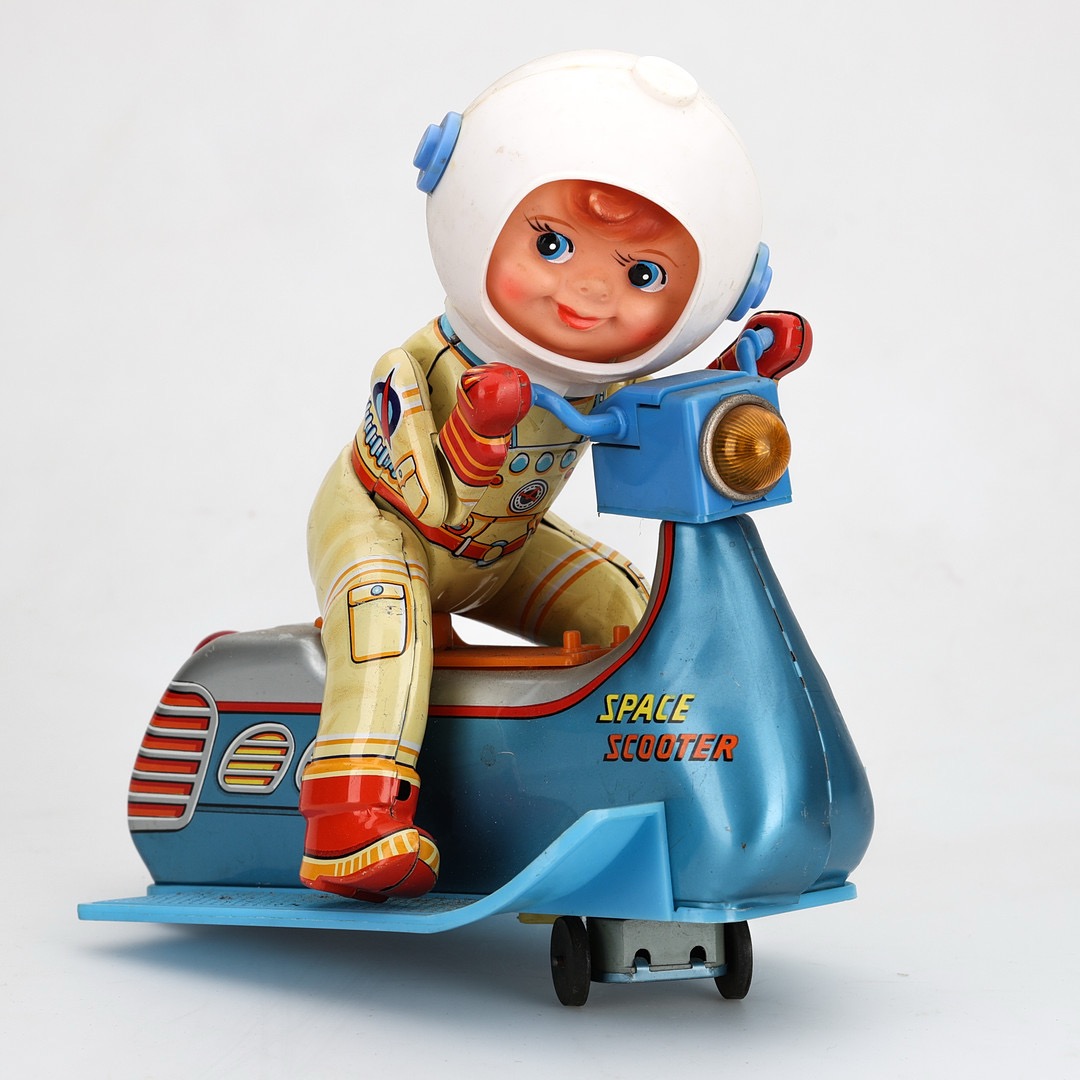 Vzácná hračka Space Scooter firma MASUDAYA